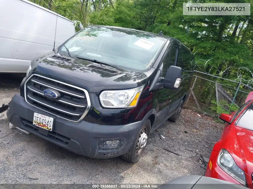 2020 Ford Transit-150 VIN: 1FTYE2Y83LKA27521 Lot: 39386837