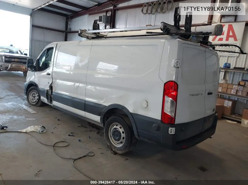 2020 Ford Transit-150 VIN: 1FTYE1Y89LKA70156 Lot: 39428417