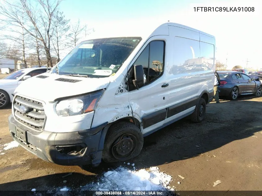 2020 Ford Transit-250 VIN: 1FTBR1C89LKA91008 Lot: 39430764