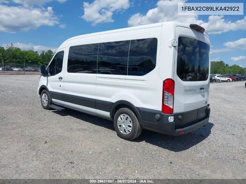 1FBAX2C89LKA42922 2020 Ford Transit-350 Passenger Van Xlt