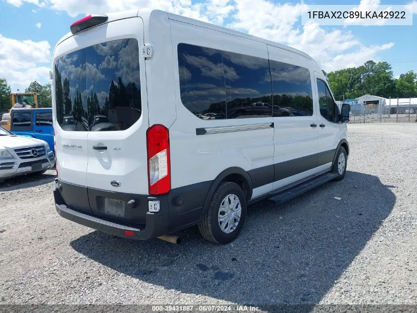 1FBAX2C89LKA42922 2020 Ford Transit-350 Passenger Van Xlt