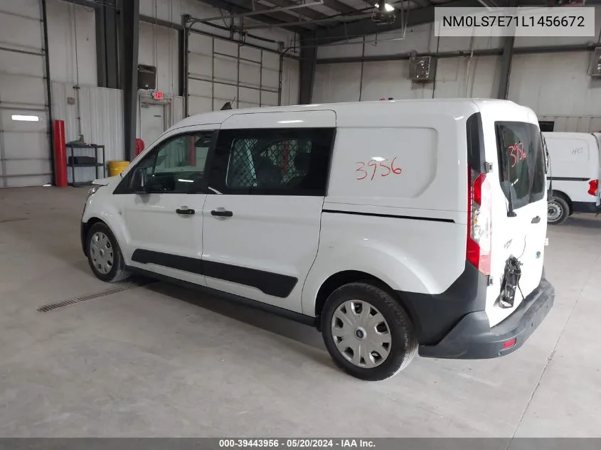 2020 Ford Transit Connect Xl VIN: NM0LS7E71L1456672 Lot: 39443956