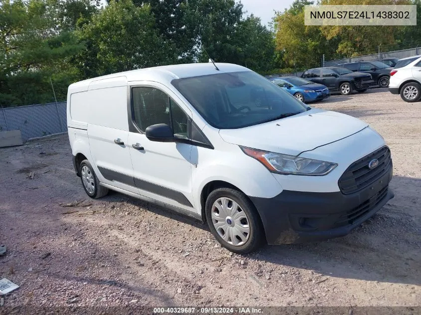 2020 Ford Transit Connect Xl VIN: NM0LS7E24L1438302 Lot: 40329687