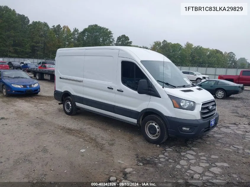 2020 Ford Transit-250 VIN: 1FTBR1C83LKA29829 Lot: 40342826