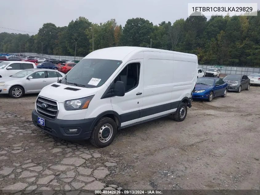 2020 Ford Transit-250 VIN: 1FTBR1C83LKA29829 Lot: 40342826