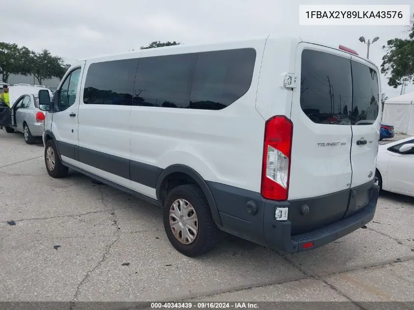 2020 Ford Transit T-350 VIN: 1FBAX2Y89LKA43576 Lot: 40343439