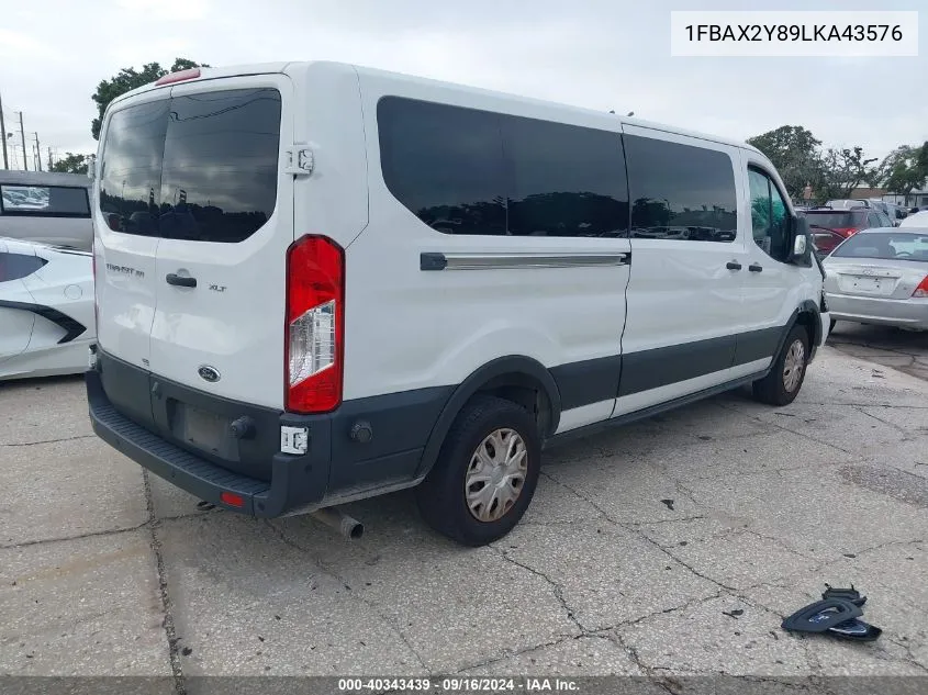 2020 Ford Transit T-350 VIN: 1FBAX2Y89LKA43576 Lot: 40343439