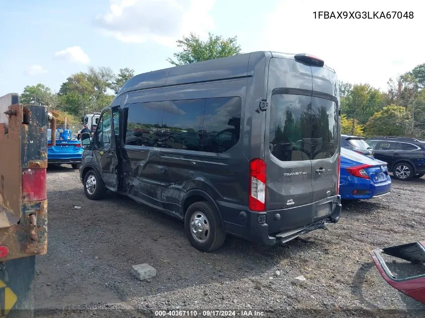 1FBAX9XG3LKA67048 2020 Ford Transit-350 Passenger Van Xlt