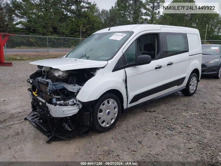 NM0LE7F24L1449922 2020 Ford Transit Connect Xlt