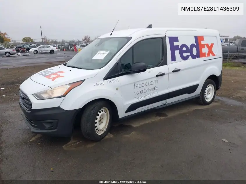 NM0LS7E28L1436309 2020 Ford Transit Connect Xl