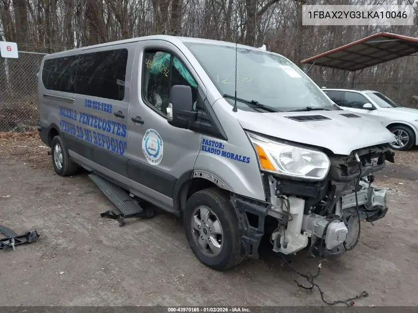 1FBAX2YG3LKA10046 2020 Ford Transit-350 Passenger Van Xlt