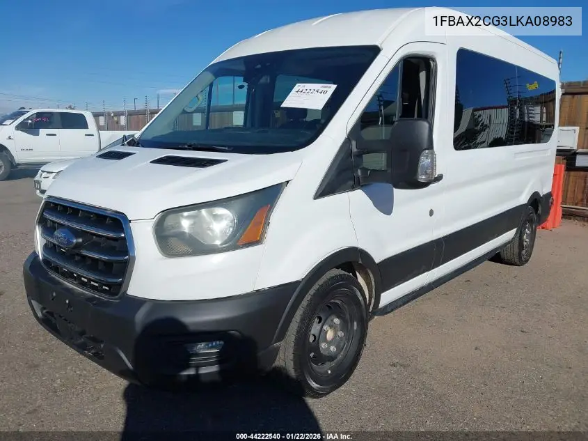 1FBAX2CG3LKA08983 2020 Ford Transit-350 Passenger Van Xl