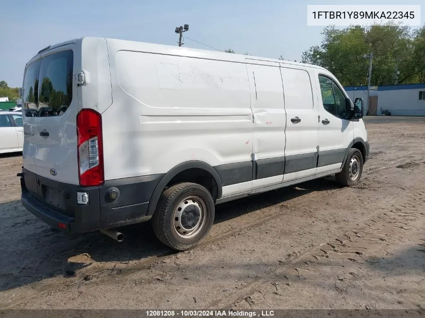 1FTBR1Y89MKA22345 2021 Ford Transit T-250