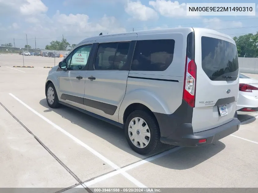 2021 Ford Transit Connect Xl VIN: NM0GE9E22M1490310 Lot: 39461588