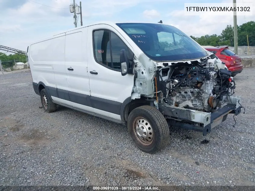 2021 Ford Transit-350 VIN: 1FTBW1YGXMKA61302 Lot: 39691039