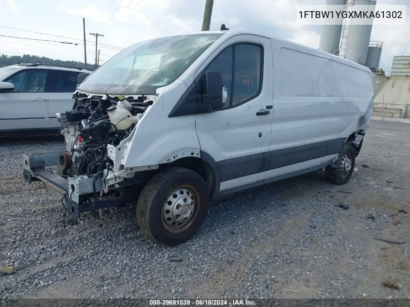 2021 Ford Transit-350 VIN: 1FTBW1YGXMKA61302 Lot: 39691039