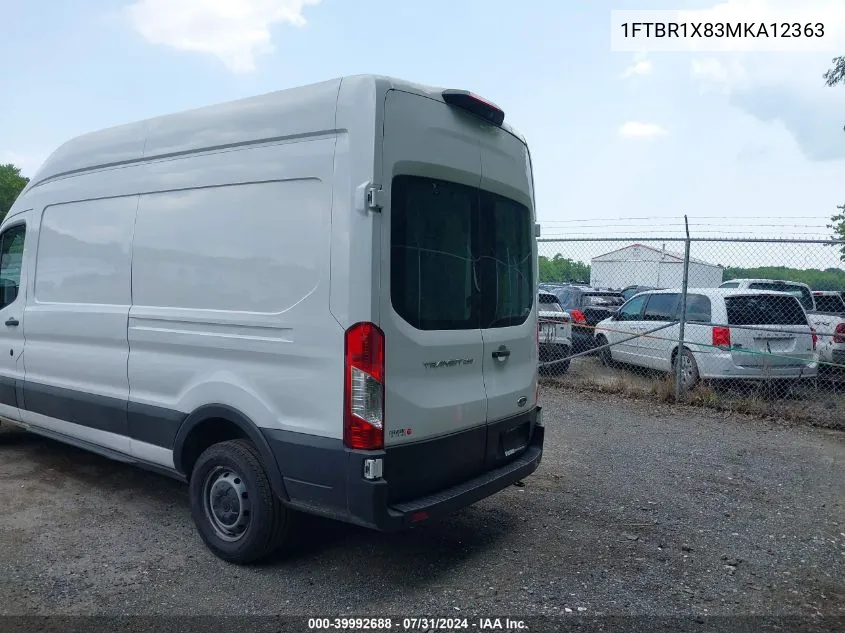 1FTBR1X83MKA12363 2021 Ford Transit-250