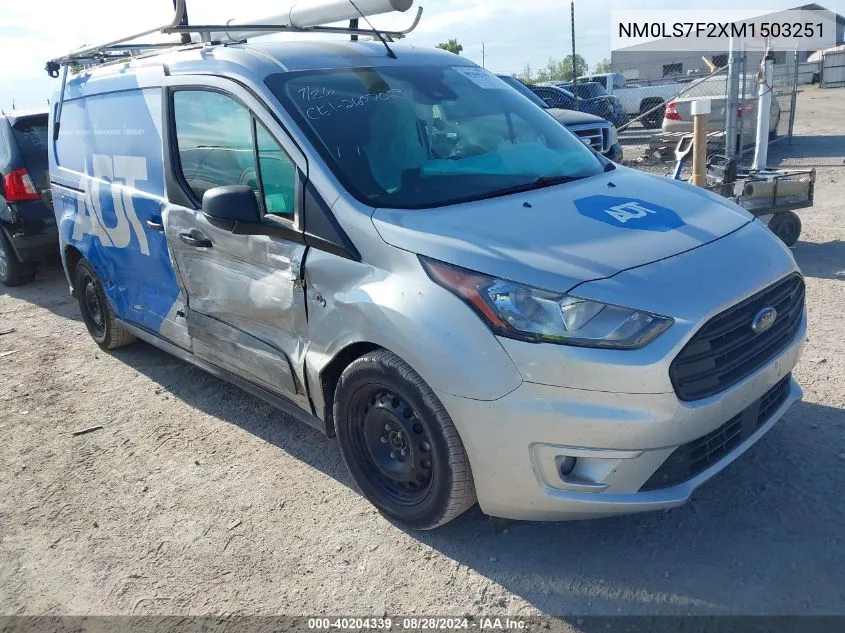 2021 Ford Transit Connect Xlt VIN: NM0LS7F2XM1503251 Lot: 40204339