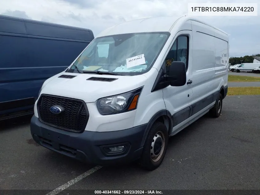 2021 Ford Transit-250 VIN: 1FTBR1C88MKA74220 Lot: 40341662