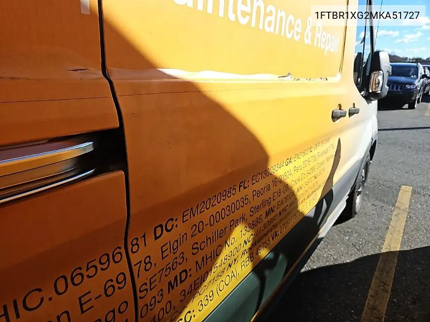 1FTBR1XG2MKA51727 2021 Ford Transit-250