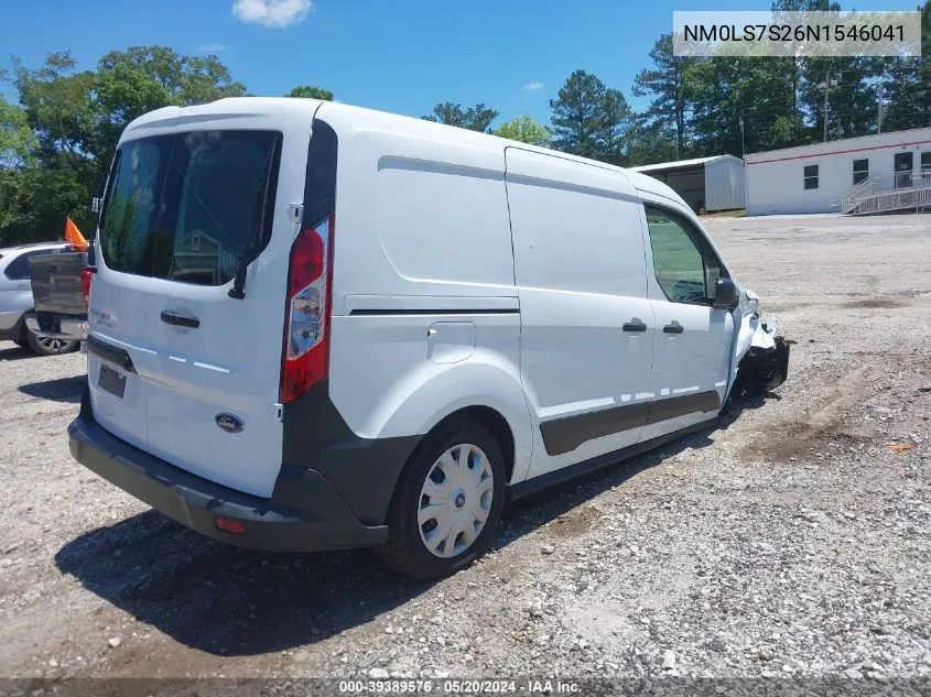 2022 Ford Transit Connect Xl VIN: NM0LS7S26N1546041 Lot: 39389576