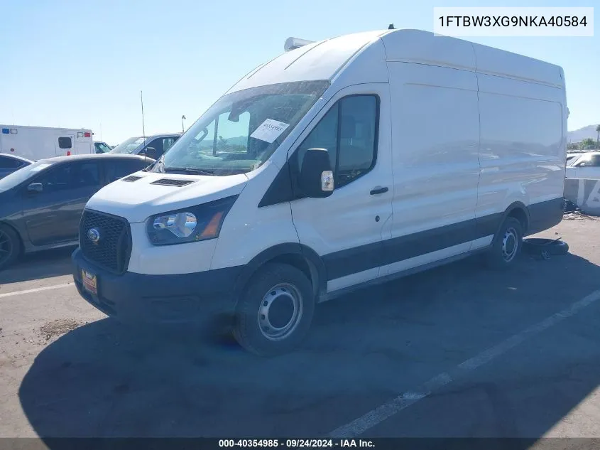 1FTBW3XG9NKA40584 2022 Ford Transit-350 Cargo Van