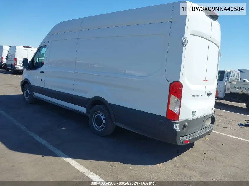 1FTBW3XG9NKA40584 2022 Ford Transit-350 Cargo Van