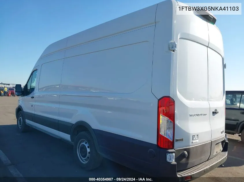 1FTBW3XG5NKA41103 2022 Ford Transit-350 Cargo Van T-350