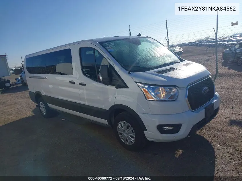 2022 Ford Transit-350 Passenger Van Xlt VIN: 1FBAX2Y81NKA84562 Lot: 40360772