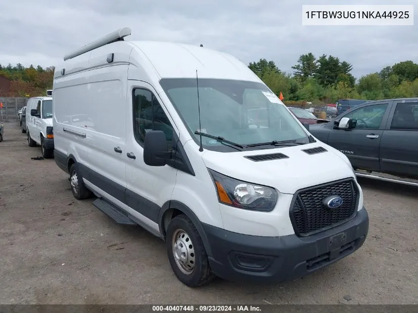 2022 Ford Transit-350 Cargo Van VIN: 1FTBW3UG1NKA44925 Lot: 40407448