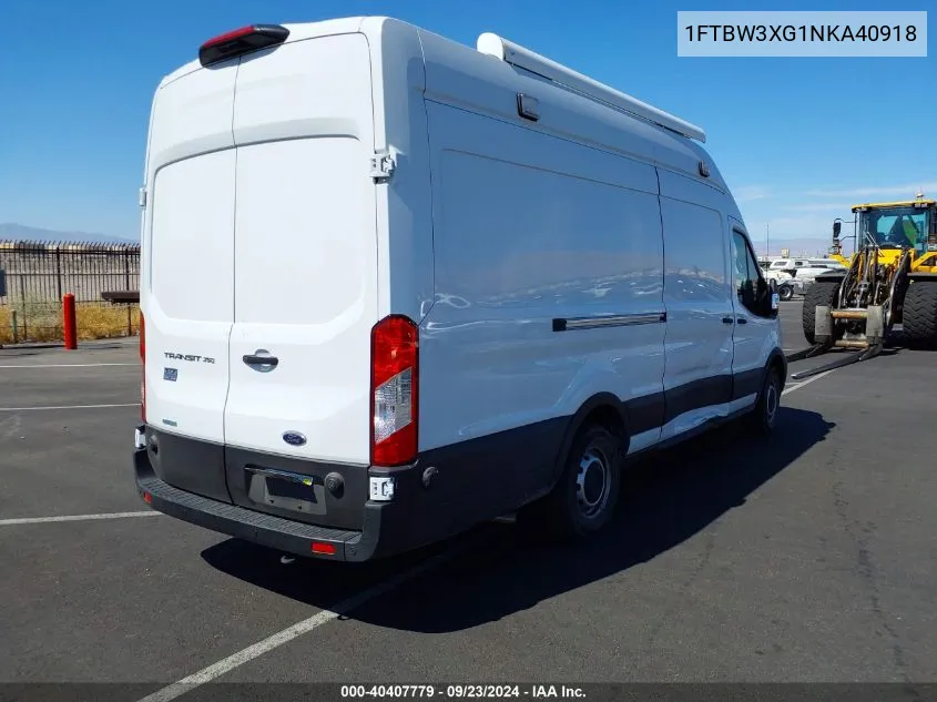 1FTBW3XG1NKA40918 2022 Ford Transit-350 Cargo Van