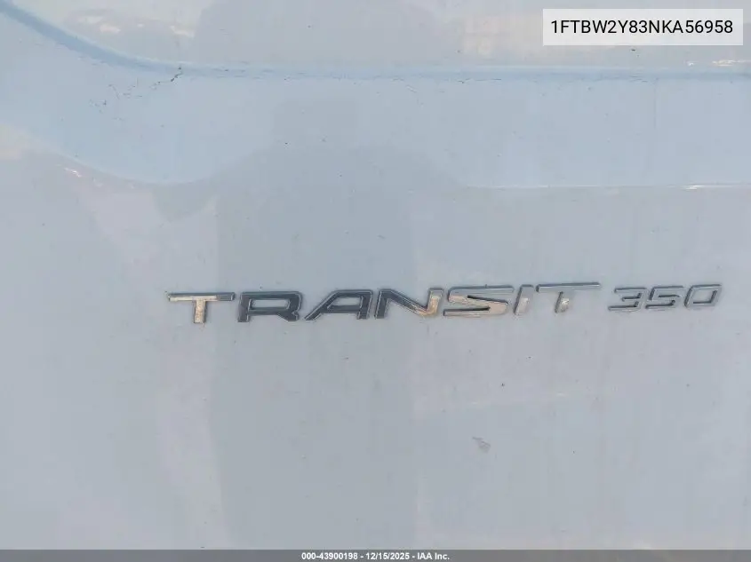 1FTBW2Y83NKA56958 2022 Ford Transit-350
