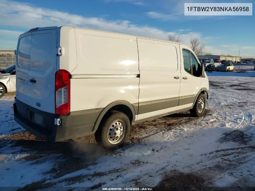 1FTBW2Y83NKA56958 2022 Ford Transit-350