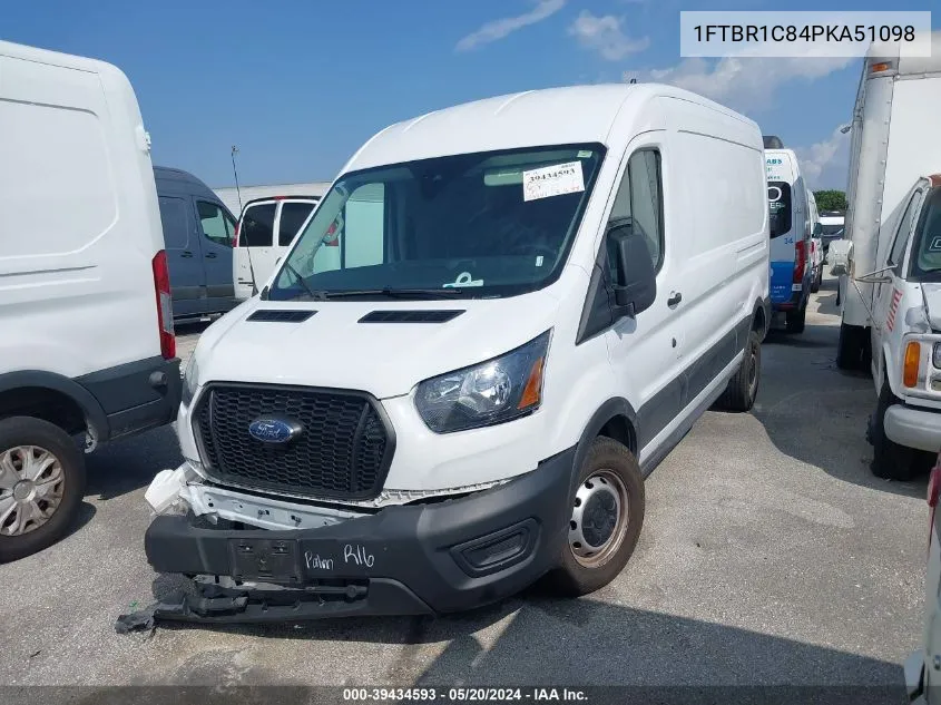 2023 Ford Transit-250 VIN: 1FTBR1C84PKA51098 Lot: 39434593