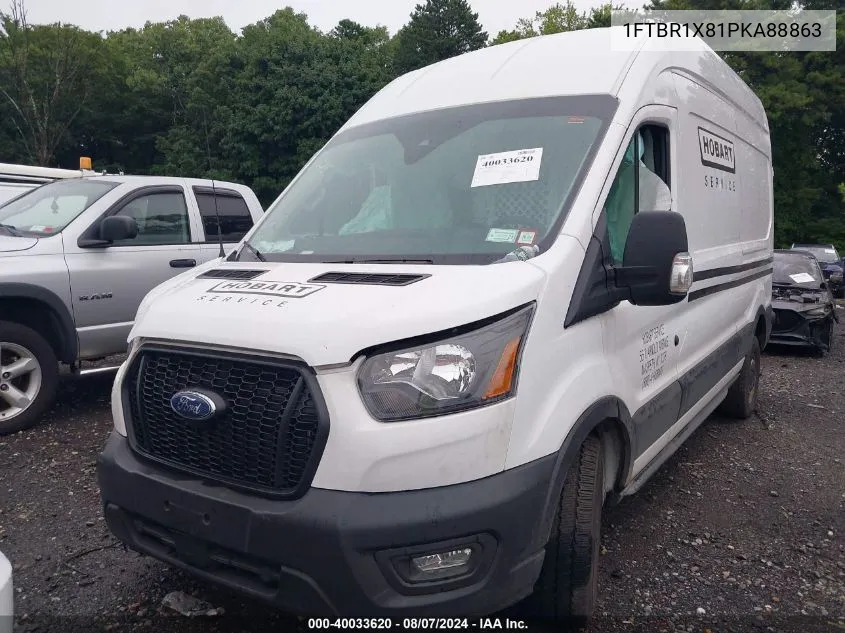 2023 Ford Transit-250 VIN: 1FTBR1X81PKA88863 Lot: 40323111