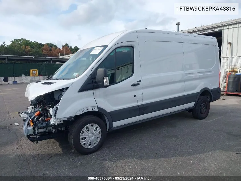 2023 Ford E-Transit-350 VIN: 1FTBW9CK8PKA43816 Lot: 40375864