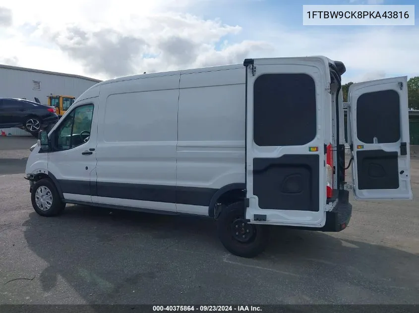 2023 Ford E-Transit-350 VIN: 1FTBW9CK8PKA43816 Lot: 40375864