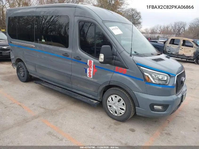1FBAX2C82PKA06866 2023 Ford Transit-350 Passenger Van Xlt