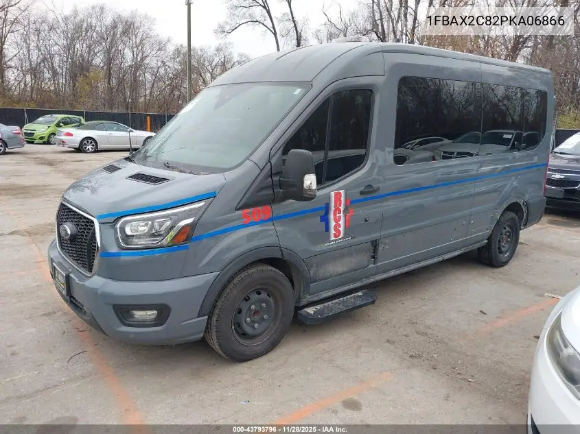 1FBAX2C82PKA06866 2023 Ford Transit-350 Passenger Van Xlt