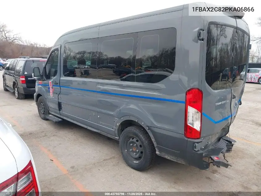 1FBAX2C82PKA06866 2023 Ford Transit-350 Passenger Van Xlt