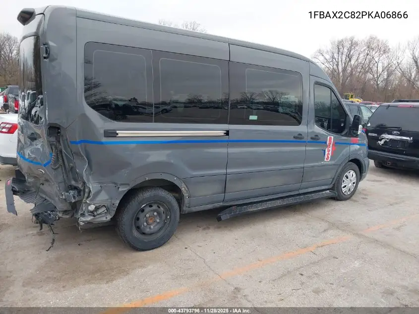 1FBAX2C82PKA06866 2023 Ford Transit-350 Passenger Van Xlt