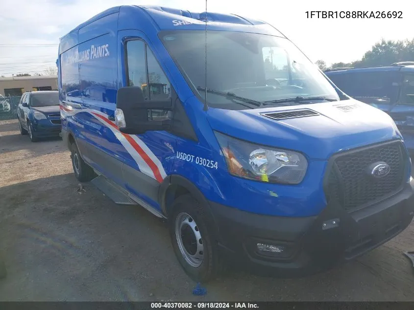 2024 Ford Transit-250 VIN: 1FTBR1C88RKA26692 Lot: 40370082