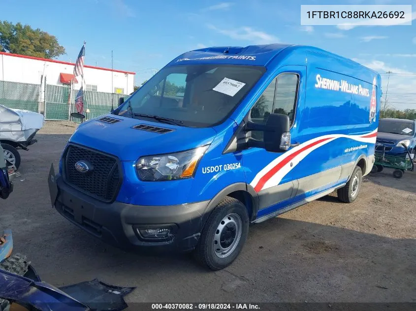 2024 Ford Transit-250 VIN: 1FTBR1C88RKA26692 Lot: 40370082