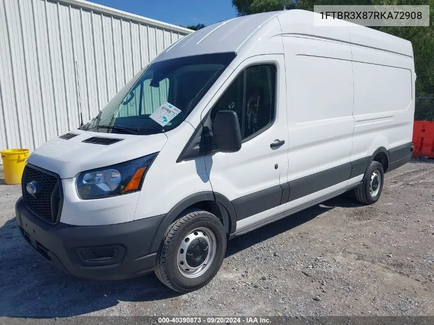 2024 Ford Transit-250 Cargo Van VIN: 1FTBR3X87RKA72908 Lot: 40390873