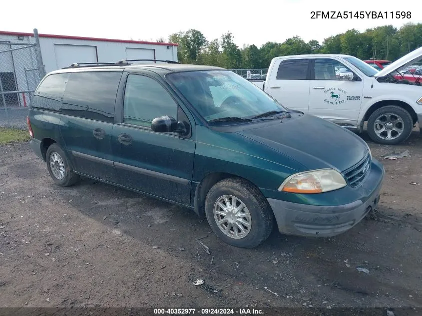 2FMZA5145YBA11598 2000 Ford Windstar Lx