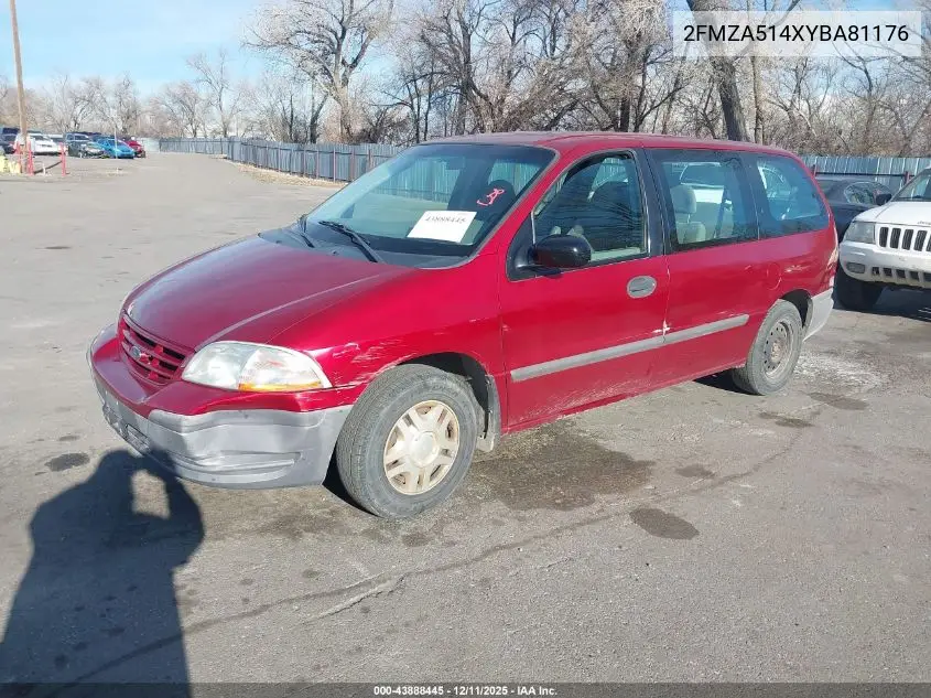 2FMZA514XYBA81176 2000 Ford Windstar Lx