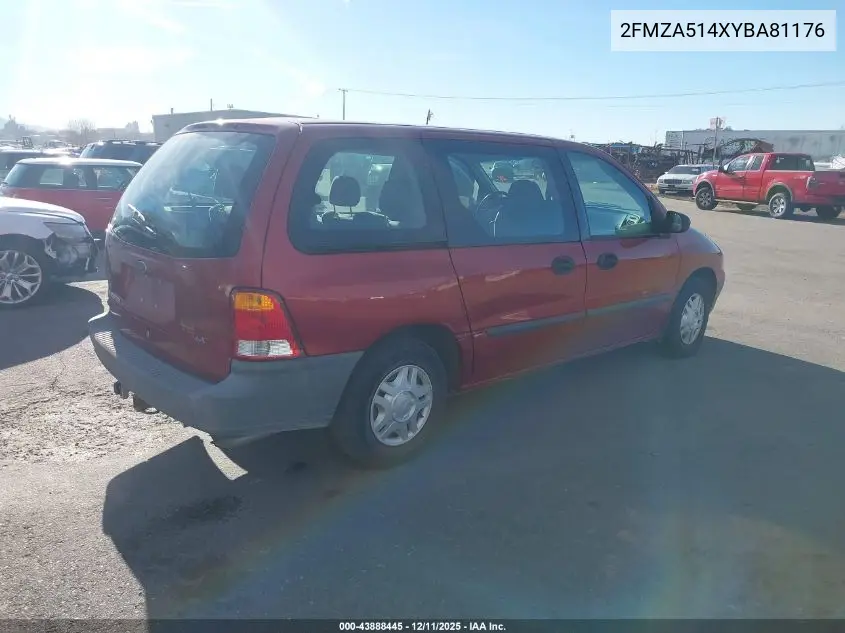 2FMZA514XYBA81176 2000 Ford Windstar Lx