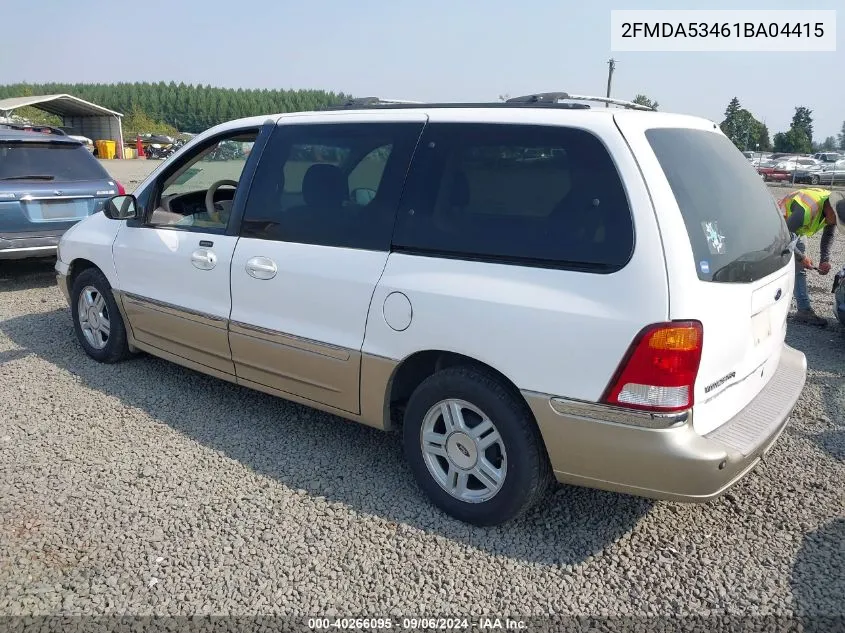 2FMDA53461BA04415 2001 Ford Windstar Sel