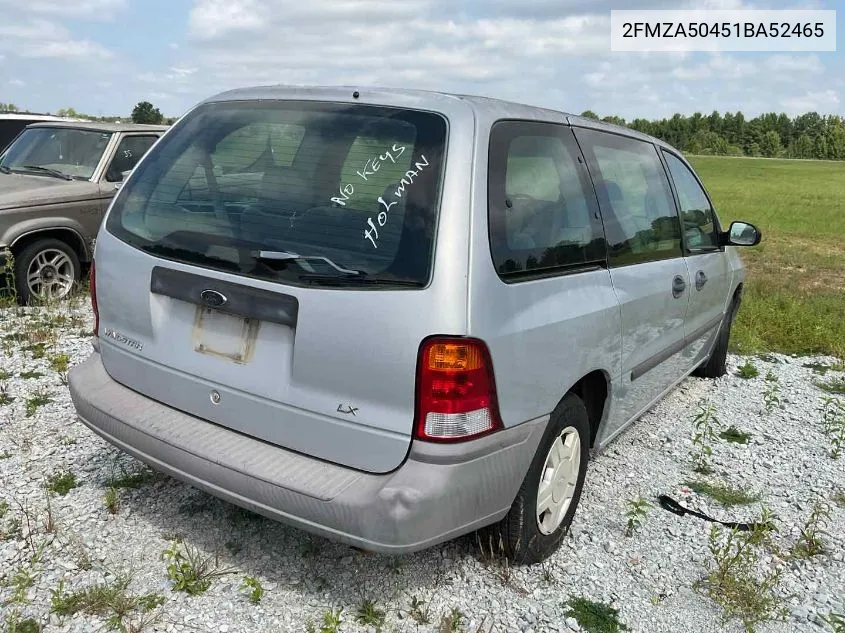 2FMZA50451BA52465 2001 Ford Windstar Lx