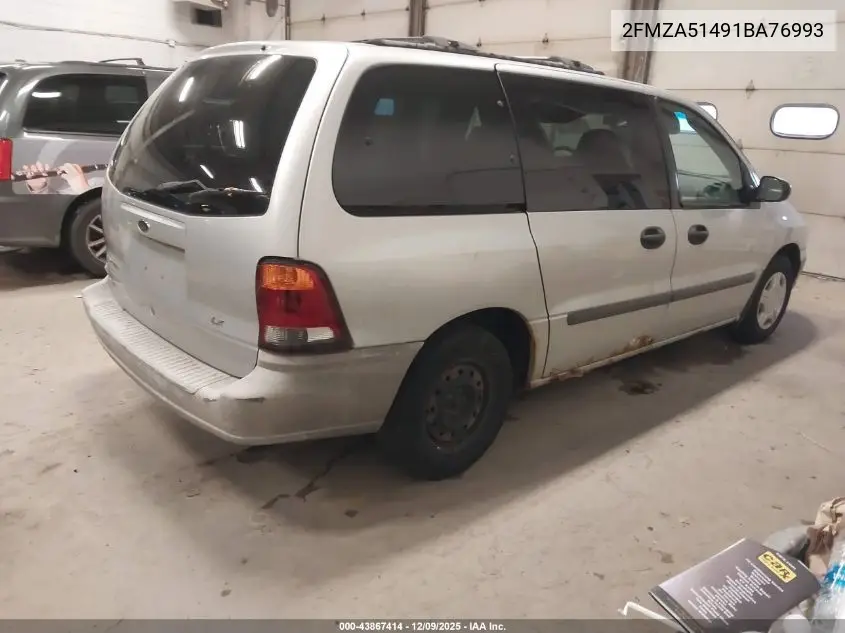 2FMZA51491BA76993 2001 Ford Windstar Lx